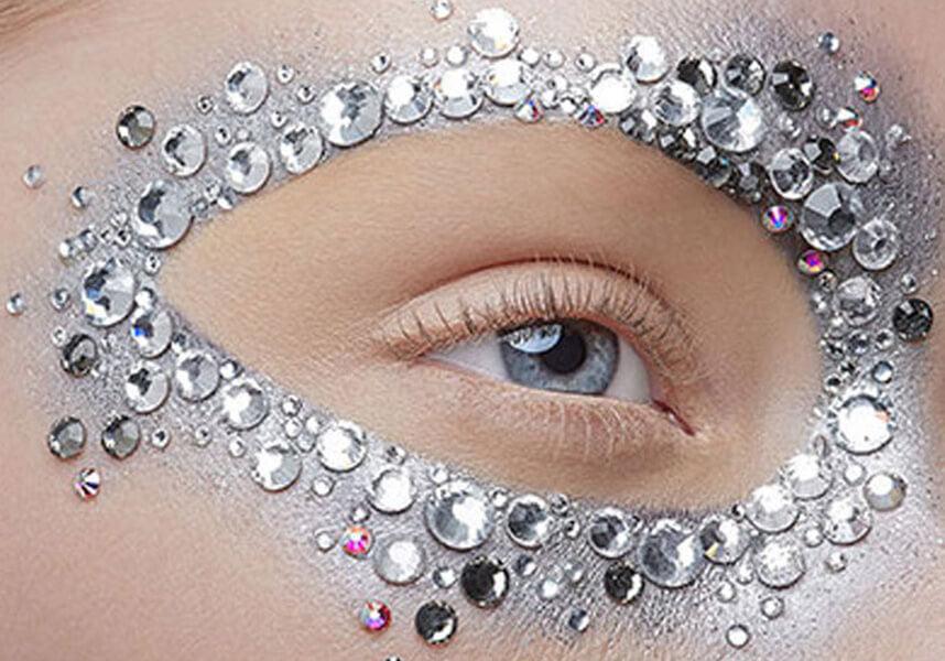 AdGem Silicone-Based Pressure Sensitive Adhesive and Rhinestone Set for Body Decoration