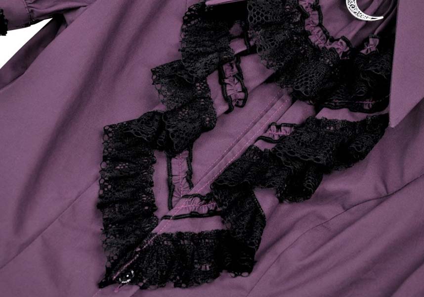 Purple Apothecary Top - Ideal for Dark Academia Office Look