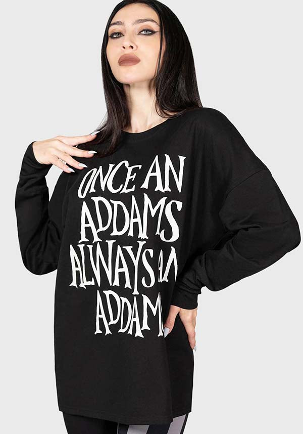Officially Licensed Wednesday Addams Soft Stretch Sweatshirt with Custom Graphics