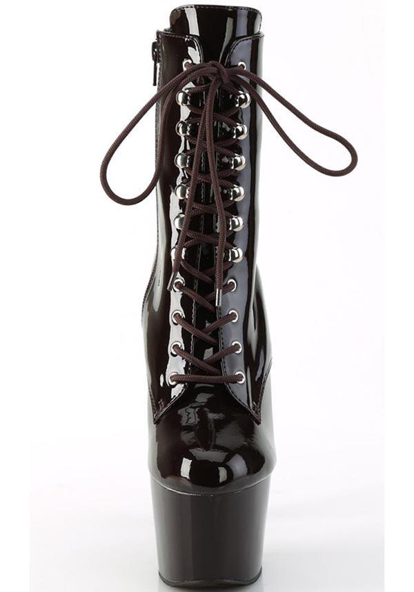ADORE-1020 Coffee Patent Platform Boots - Preorder Now!