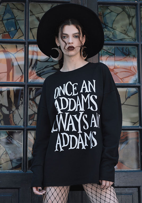 Officially Licensed Wednesday Addams Soft Stretch Sweatshirt with Custom Graphics