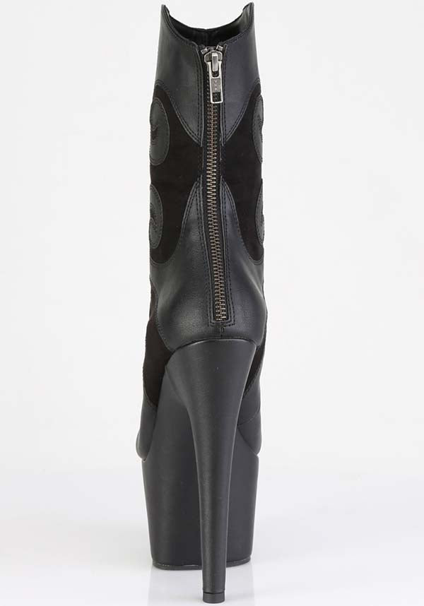 ADORE-1034 Faux Suede Platform Ankle Boots - Preorder