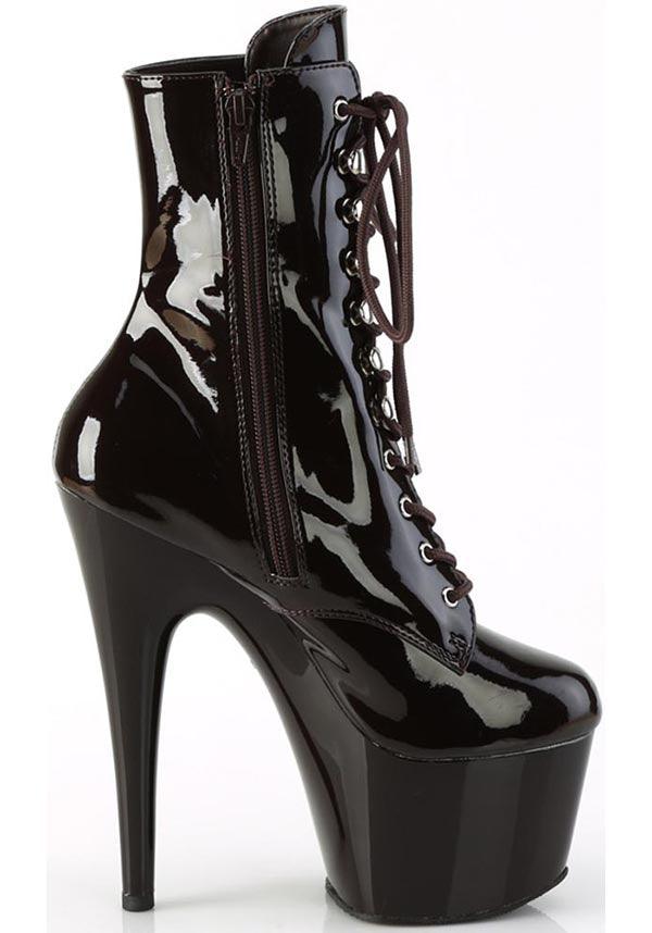 ADORE-1020 Coffee Patent Platform Boots - Preorder Now!