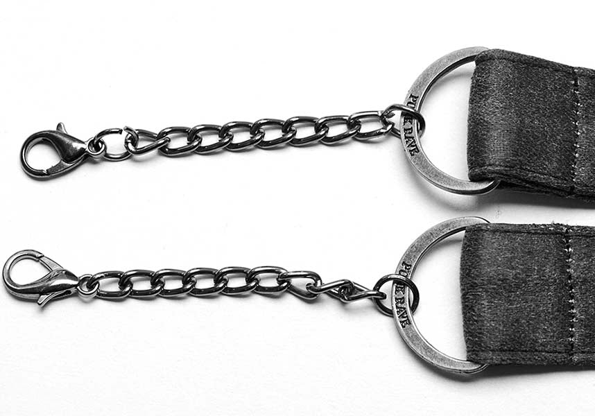 Punk Rave Amaris Classic Grey Studded Choker Necklace for Alternative Style