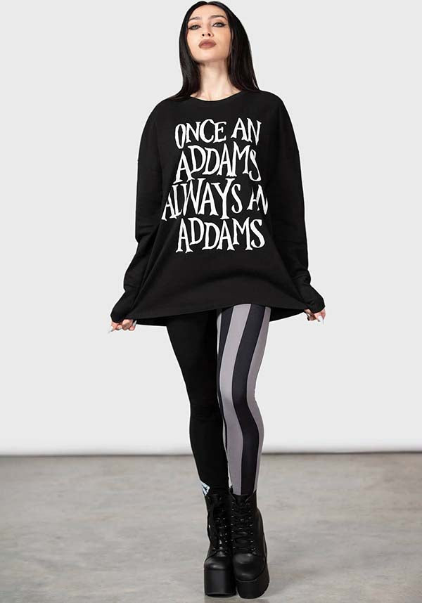 Officially Licensed Wednesday Addams Soft Stretch Sweatshirt with Custom Graphics