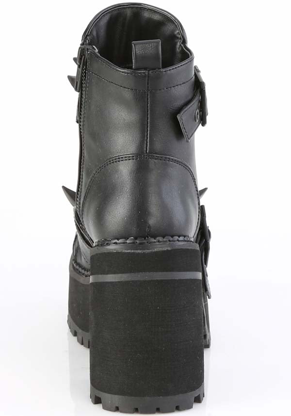 Black Assault-72 Platform Ankle Boots - Preorder for Alternative Style