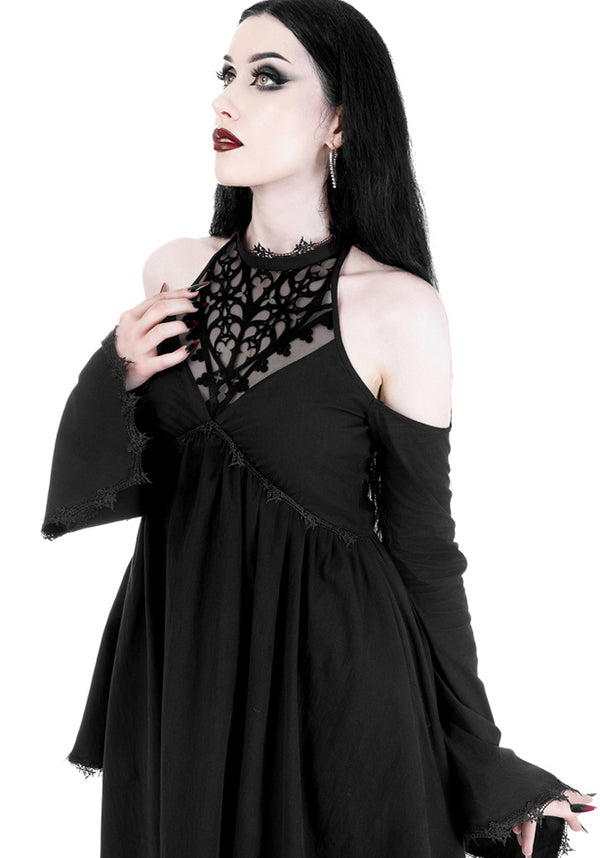 Restyle's Enchanting Gothic Adolere Mini Dress for Dark Romance Lovers