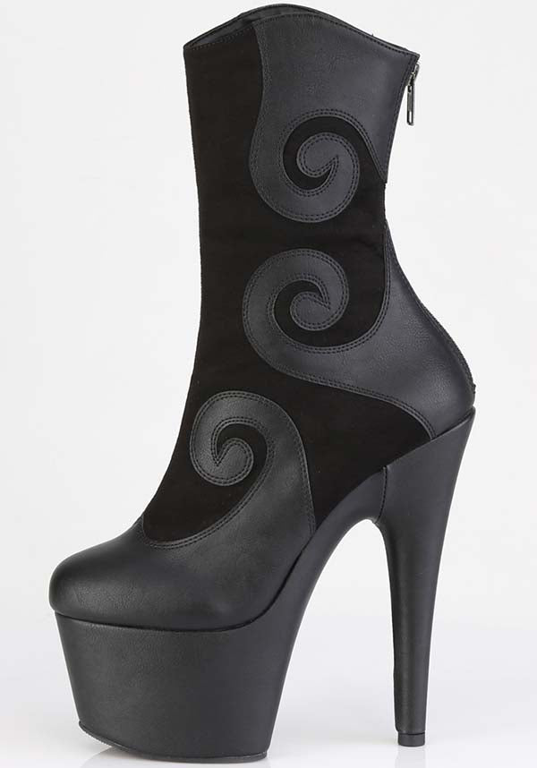 ADORE-1034 Faux Suede Platform Ankle Boots - Preorder