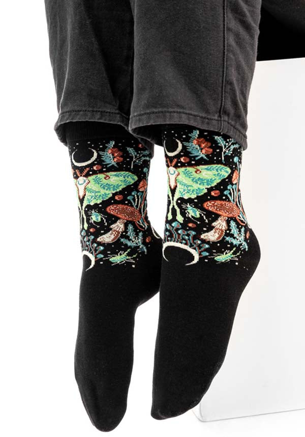 Autumnal Equinox High - quality Jacquard Botanical Socks