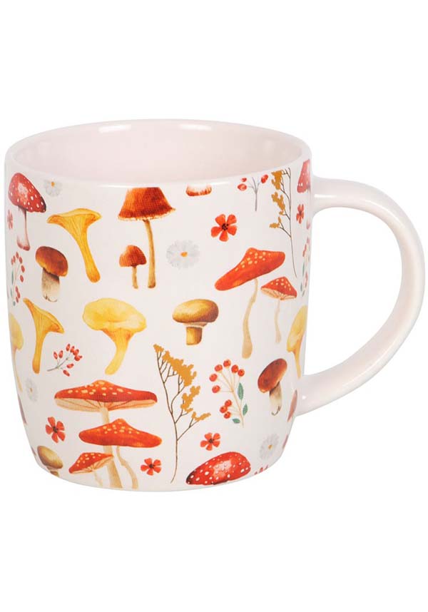 All Over Toadstool Patterned Ceramic Mug for Tea or Coffee