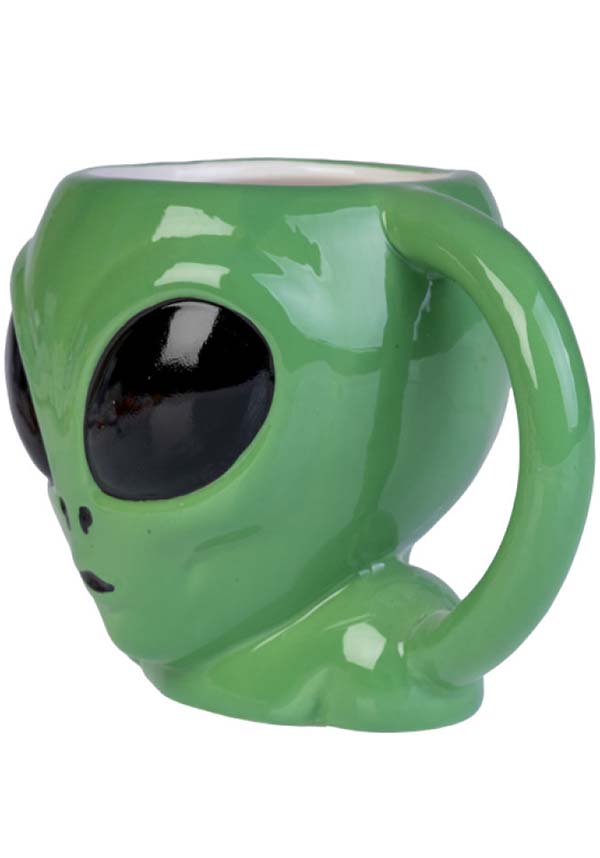 Alien Themed 3D Ceramic Coffee Mug