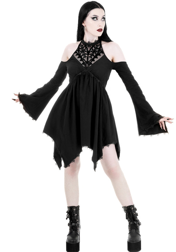 Restyle's Enchanting Gothic Adolere Mini Dress for Dark Romance Lovers
