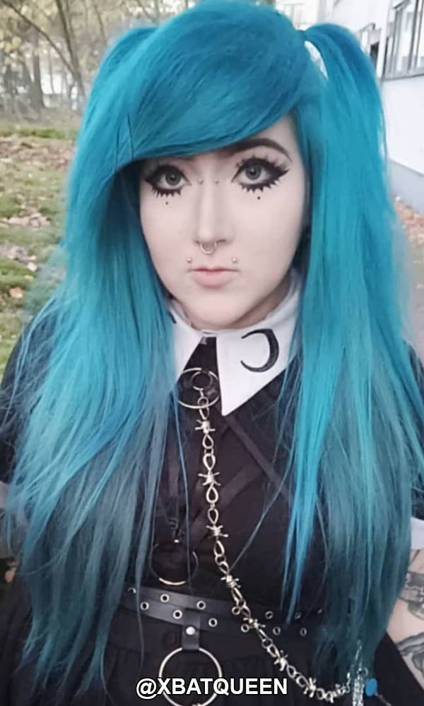Amelia Aqua Blue Semi - Permanent Hair Colour for Stunning Aquamarine Locks