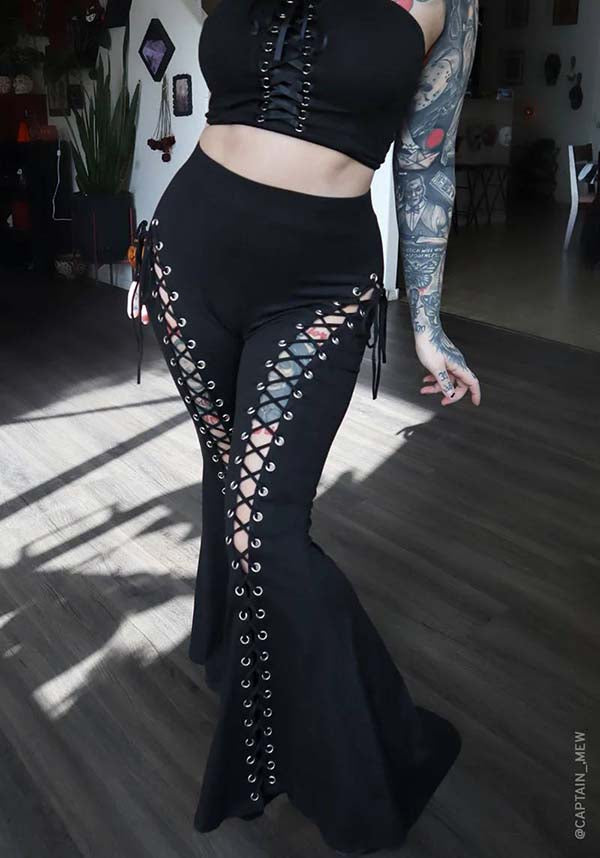 Alice Flare Pants - Petite Size with Stylish Corset Details