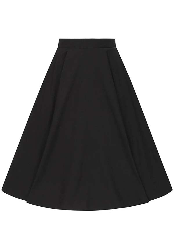 Hell Bunny Abi Vintage 1950s Style Full Circle Mid - length Cotton Skirt