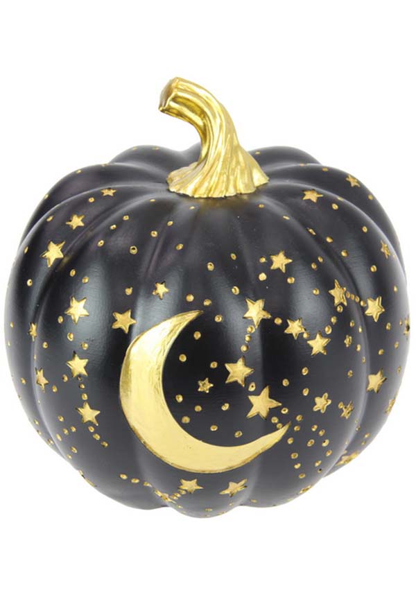 Gothic-Style Astronomic Pumpkin Decorative Statue