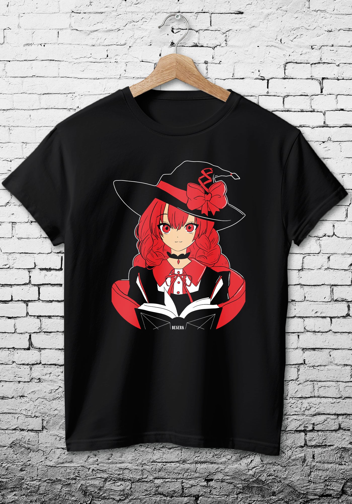 Enchanting Academia Witch Ladies' Fitted Cotton T-Shirt