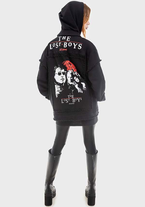 All The Vampires Licensed Lost Boys Denim Shacket Jacket