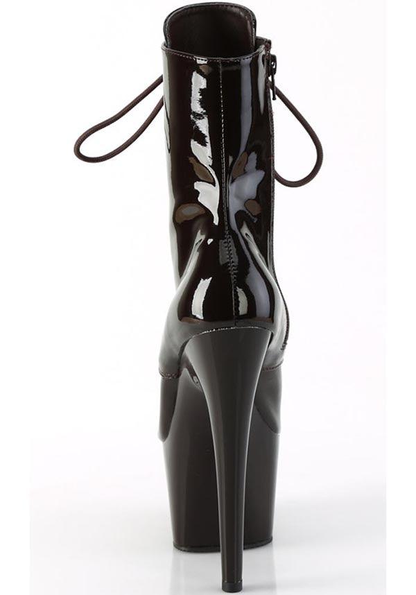 ADORE-1020 Coffee Patent Platform Boots - Preorder Now!