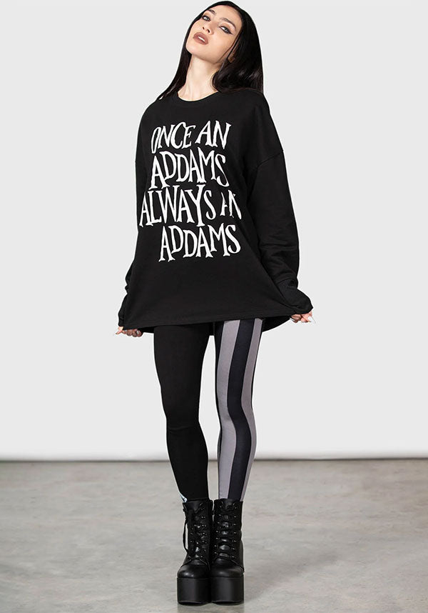 Officially Licensed Wednesday Addams Soft Stretch Sweatshirt with Custom Graphics