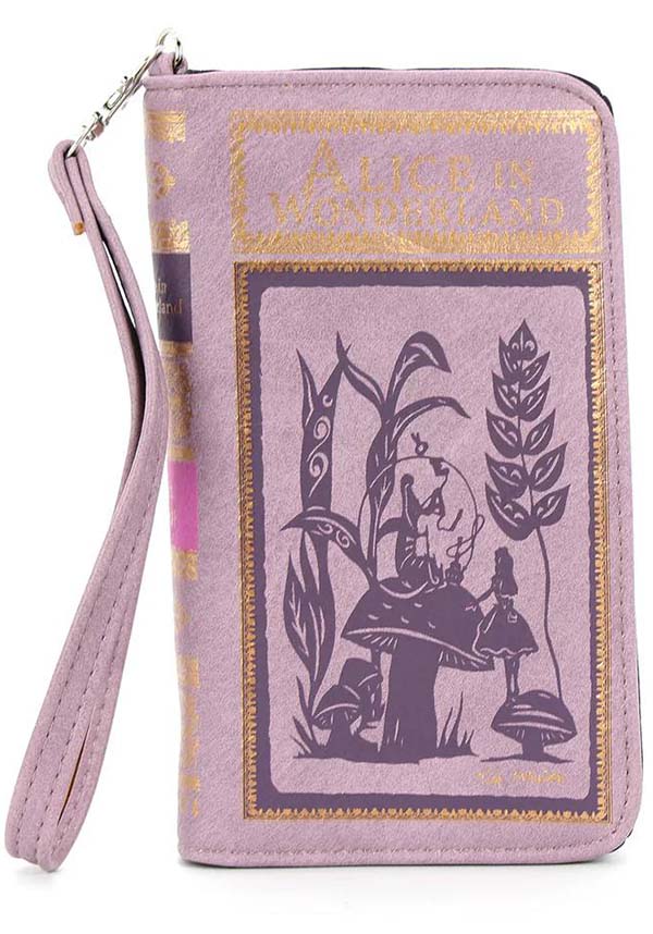 Vinyl Alice in Wonderland Themed Book-Style Wallet