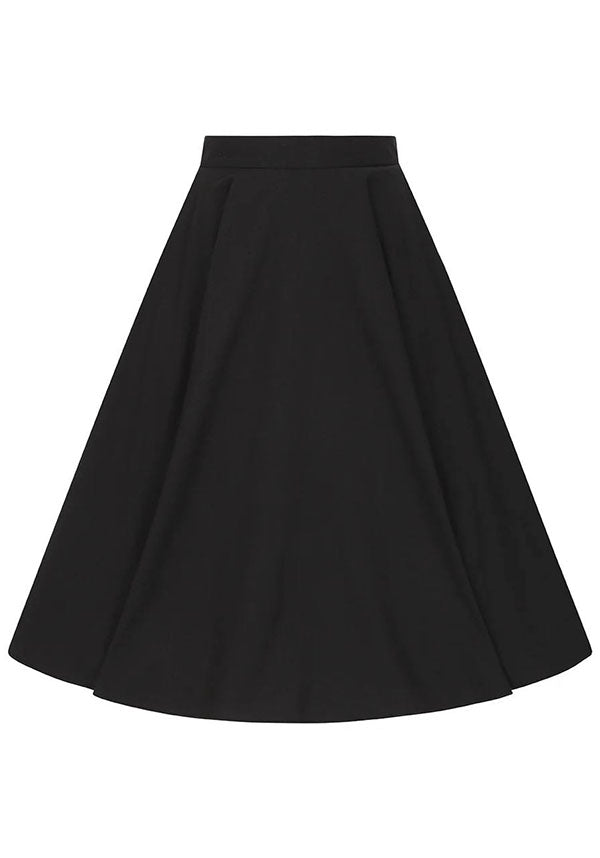 Hell Bunny Abi Vintage 1950s Style Full Circle Mid - length Cotton Skirt
