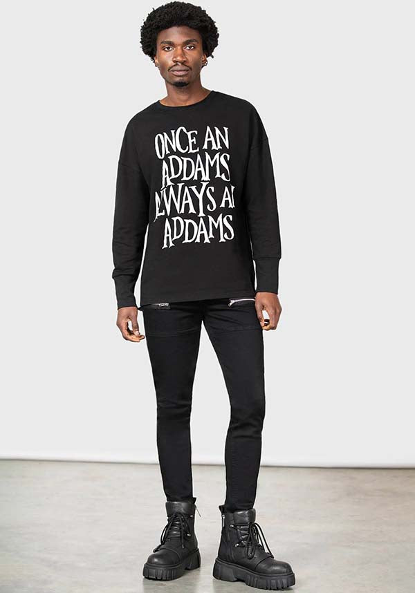 Officially Licensed Wednesday Addams Soft Stretch Sweatshirt with Custom Graphics