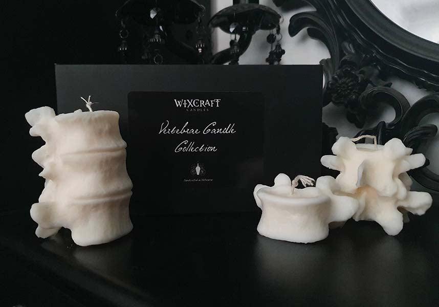 Vegan Handmade Vertebrae Soy Blend Candle Collection