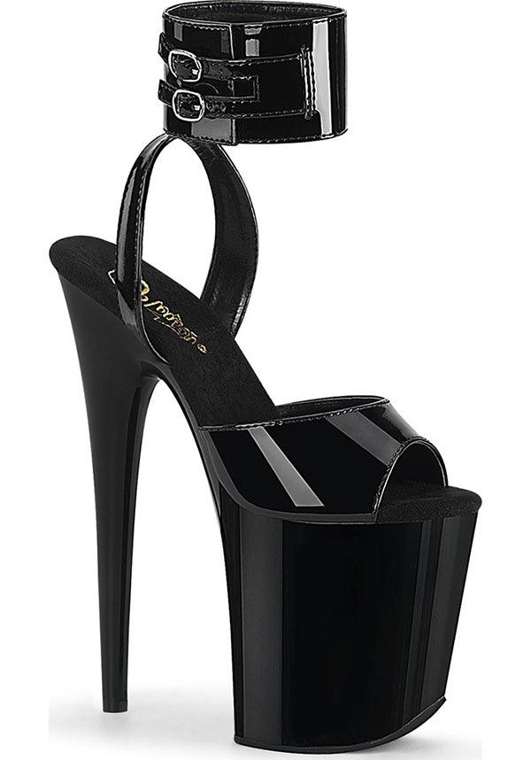PREORDER! Flamingo-891 Patent Black High Platform Heels