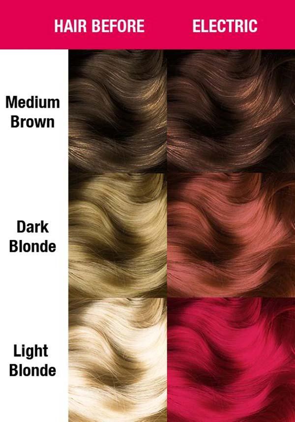 Classic Semi - Permanent Electric Watermelon Hair Dye with Neon Pink Shade