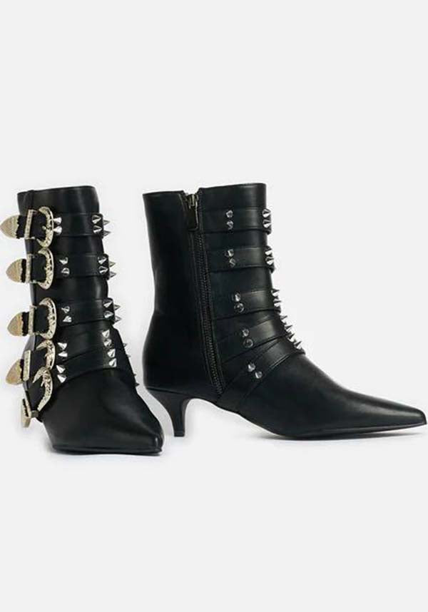 Summer Must-Have Traitor Zone Spiked Heeled Punk Boots