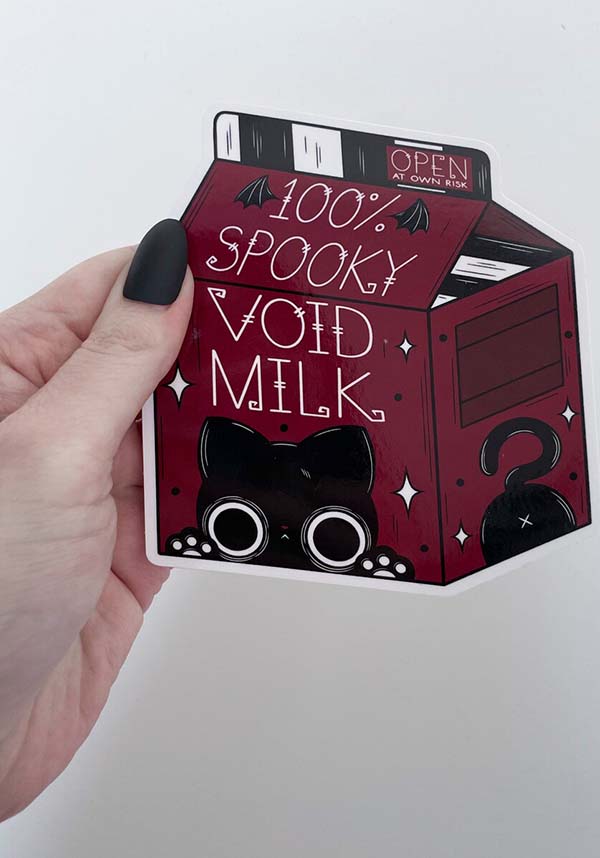 Handmade Glossy Adhesive Vinyl Void Milk Sticker