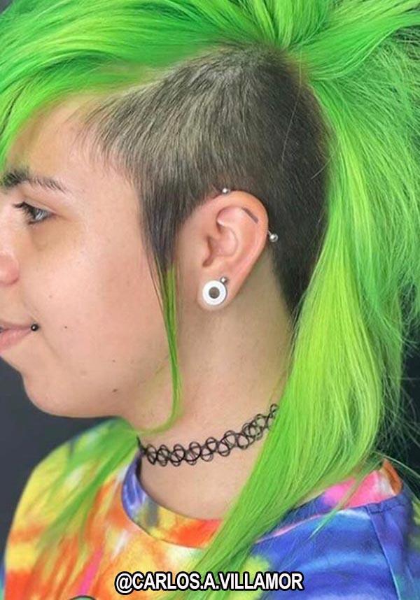 100ML Fluorescent Green Vegan Hair Colour for Eye - Catching Styles