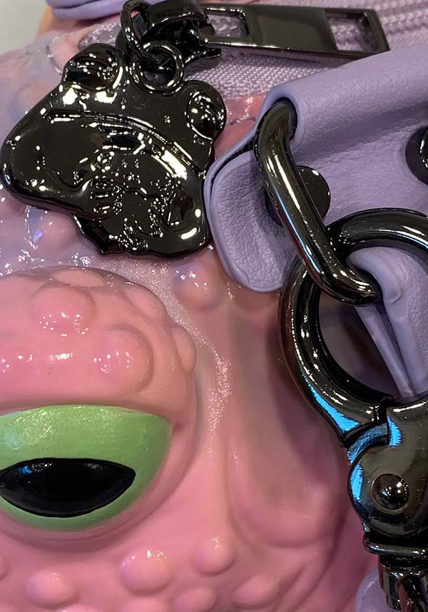 Pastel Pink Toad Design Vegan Handbag by Windy Willow