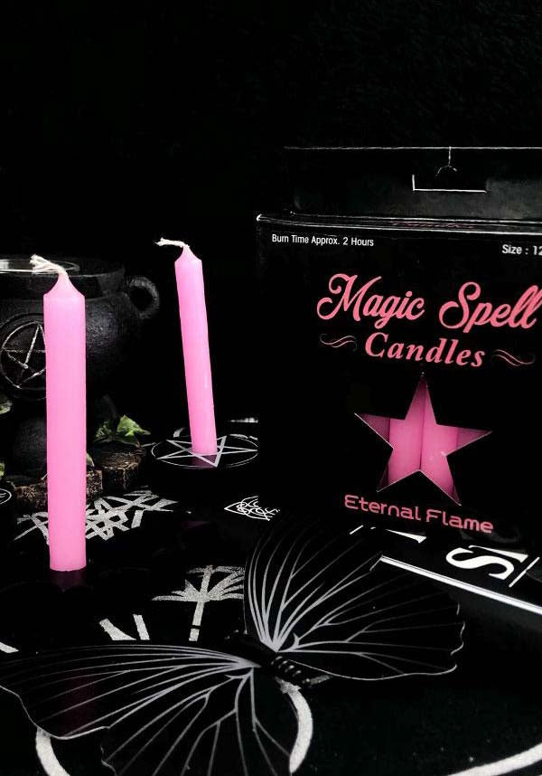 Pink Eternal Flame Spell Candles - Ideal for Alter Decor and Rituals