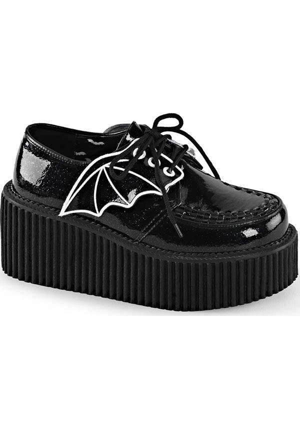 Black Glitter CREEPER-205 Creepers - Preorder Available