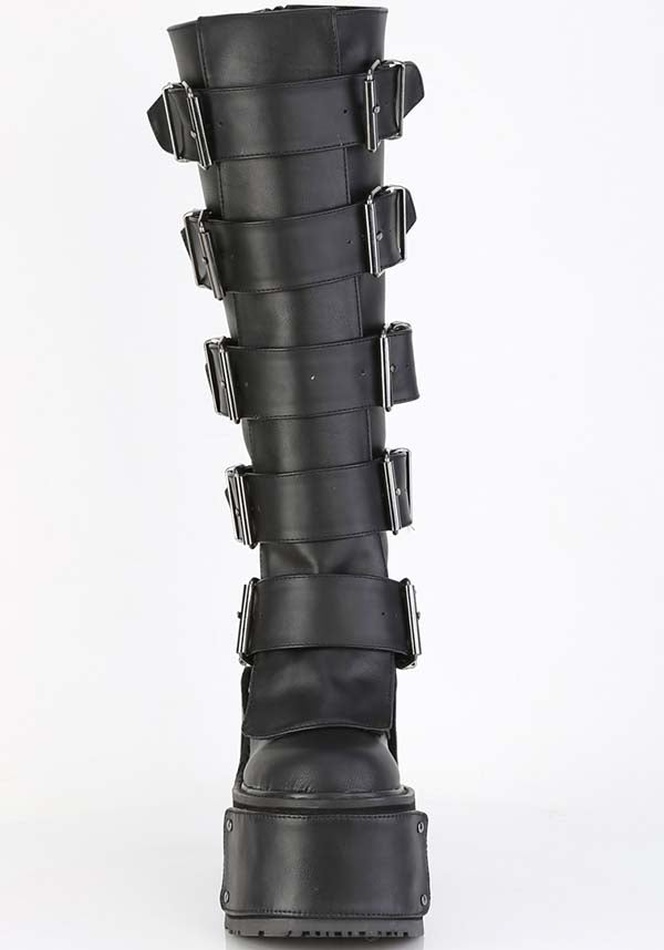 Black Demonia TRANSFORMER - 800 Platform Boots (Pre - order)