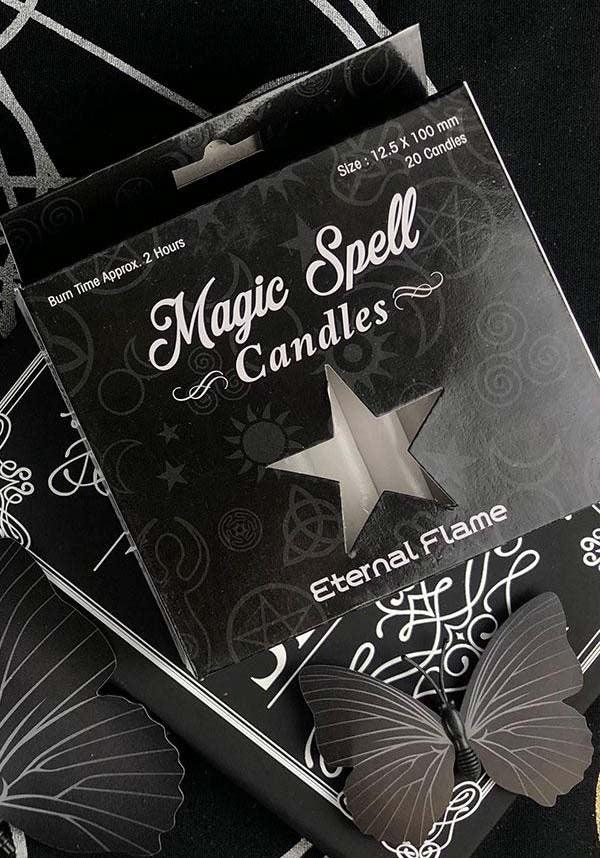 White Eternal Flame Spell Candles - Ideal for Altar Decor and Rituals