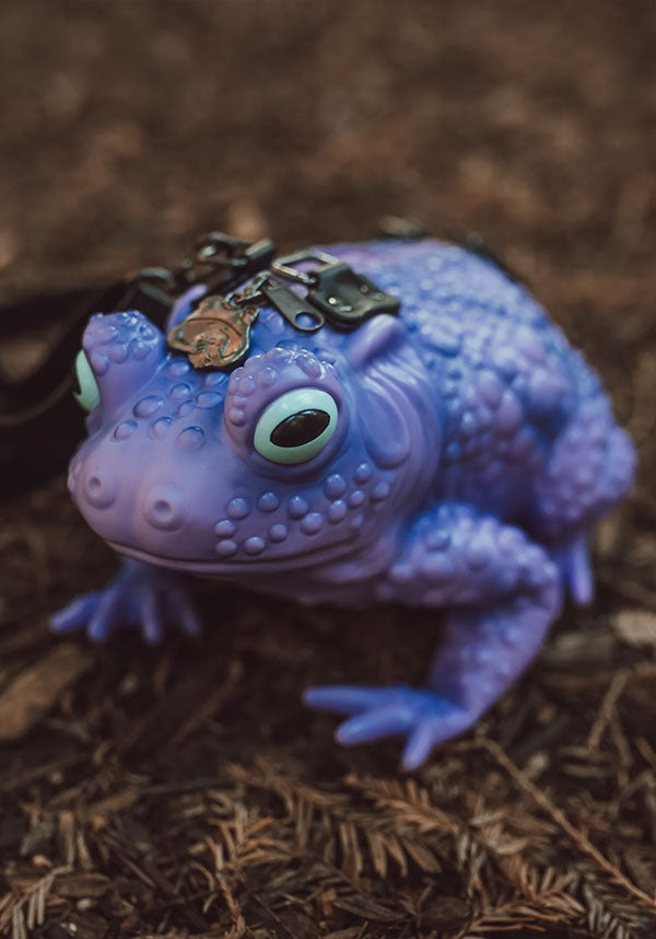Lavender Toad Design Vegan Handbag for Lovers of Oddities, Cottage - Core, and Magical Creatures