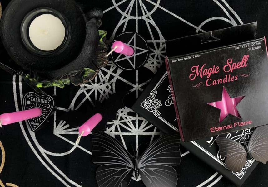 Pink Eternal Flame Spell Candles - Ideal for Alter Decor and Rituals