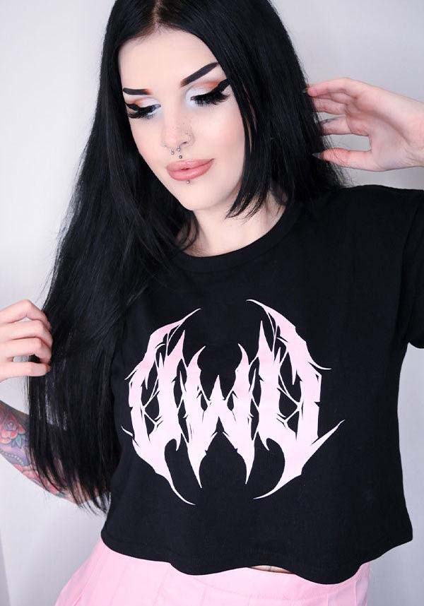 UWU Metal Unisex Crop T-Shirt for Anime and Music Lovers