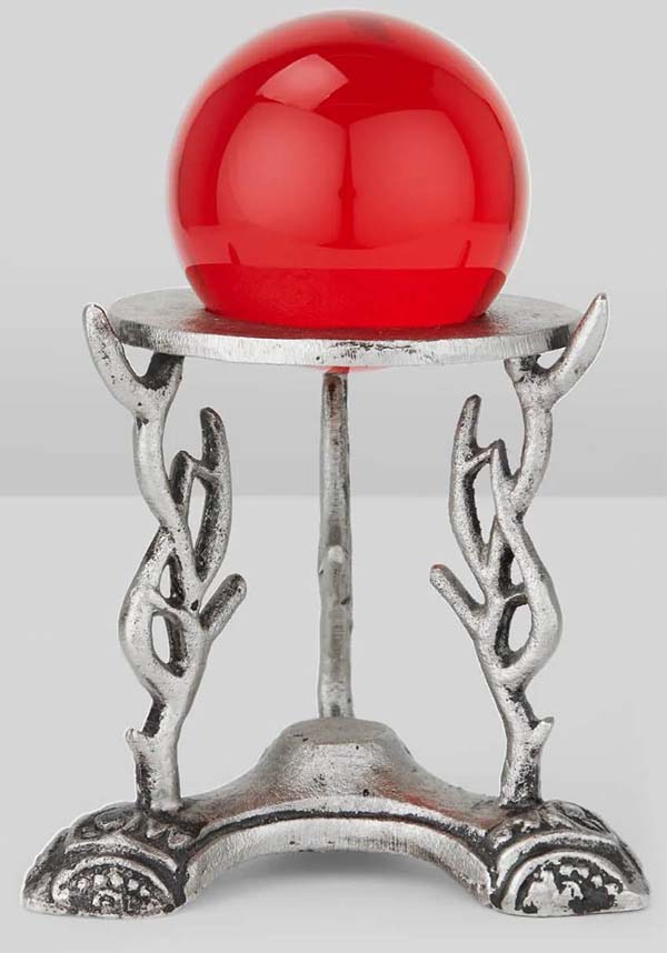 Red Non - Precious Crystal Ball for Decor