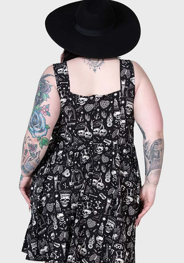 Soft and Stretch Mini Dress with Custom Print