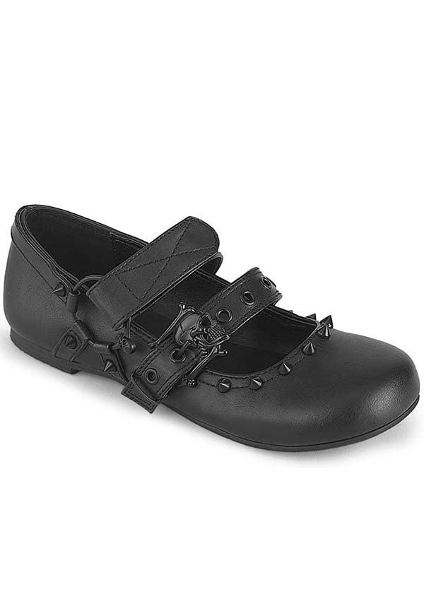 Black DAISY-08 Ballet Flats [Pre-Order]