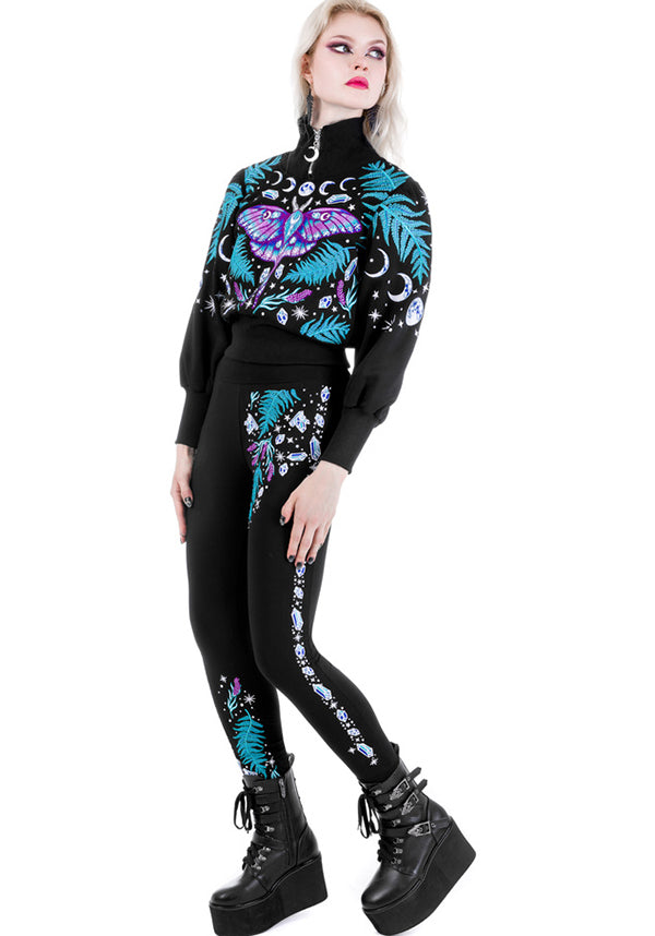 Embroidered Enchanted Forest Comfortable Sweatpants for Magic Lovers