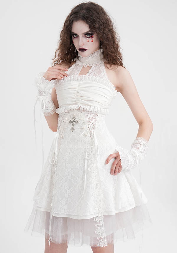 Cursed Saint Women's Haunting Dress for Spooky Nights