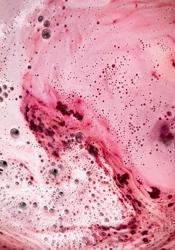 Blood Red Crescent Moon Bath Bomb - A Spooky and Delightful Bathing Treat