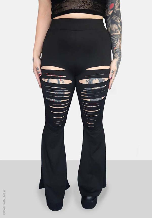 Cleo Women's Flare Style Bellbottom Pants