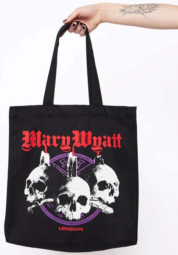 Exclusive Skull Graphic Entombed Heavy Canvas Tote Bag