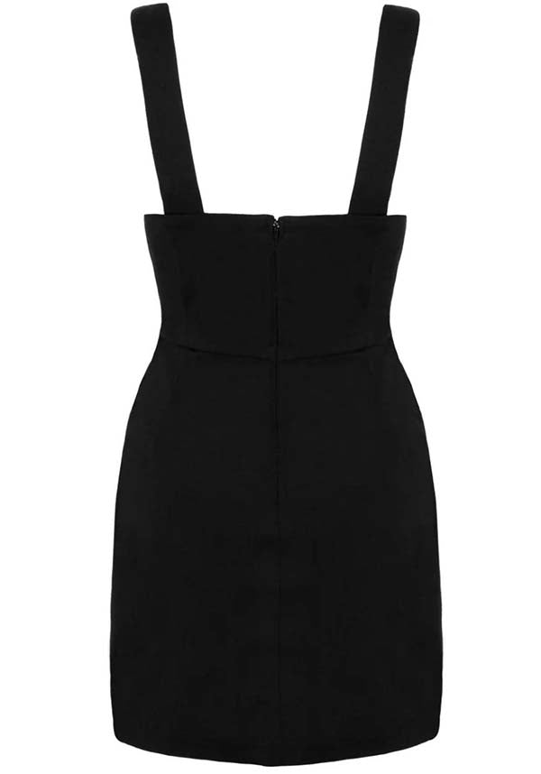 Hell Bunny Venom Black Mini Dress for Gothic Style Enthusiasts